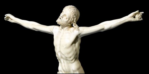 Cristo Vivo Crocifisso avorio Giovanni Antonio Gualterio (active 1582-1600)