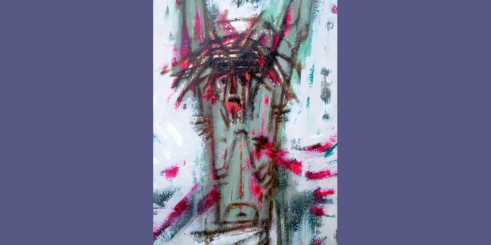 CRUCIFIXION DE VINCENT GUIGNEBERT VERS 1950