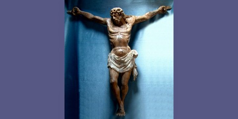 CHRIST EN BOIS DU 16E SIECLE