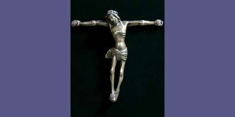 CHRIST EN BRONZE VERS 1500 16E SIECLE